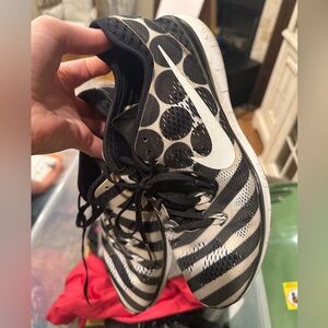 Nike Free Black and white Athletic Shoes